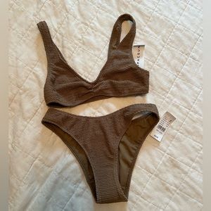 NWT PacSun Swim Tan Bikini